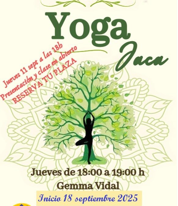 Presentación y clase en abierto (gratuita) de YOGA en JACA – Curso 2025/26